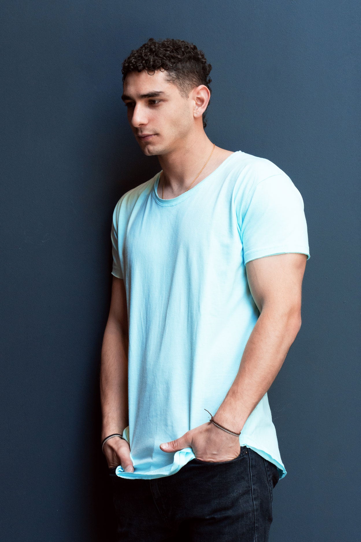 Long Fit Cuello Reventado Blanca