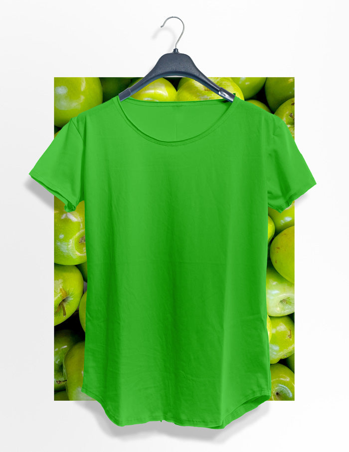 Long Fit Cuello Reventado Verde Manzana