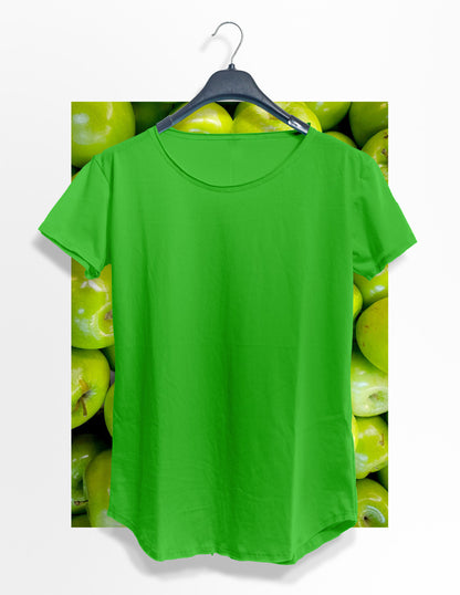 Long Fit Cuello Reventado Verde Manzana