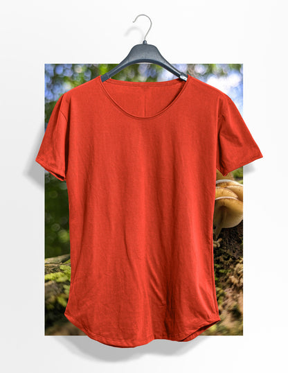 Long Fit Cuello Reventado Terracota